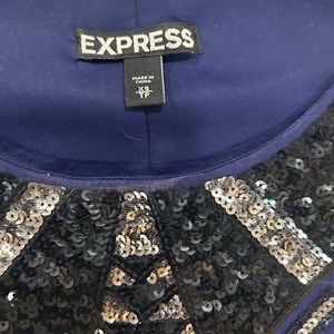 Express xs navy mini dress.